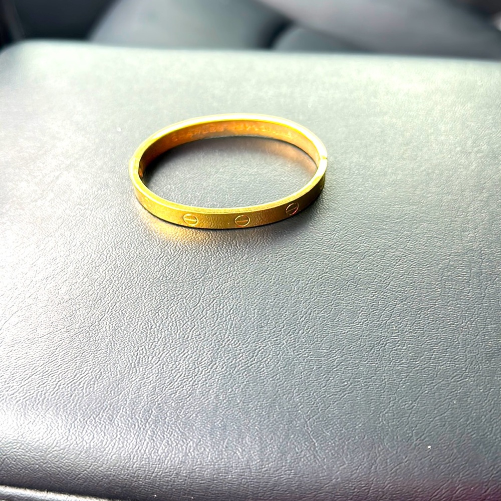 1970 Aldo cipullo Charles Revson,inc gold electroplate small dipped in 14k gold